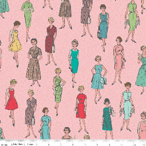 Riley Blake Lori Holt Bee In My Bonnet Stitch Vintage Ladies 